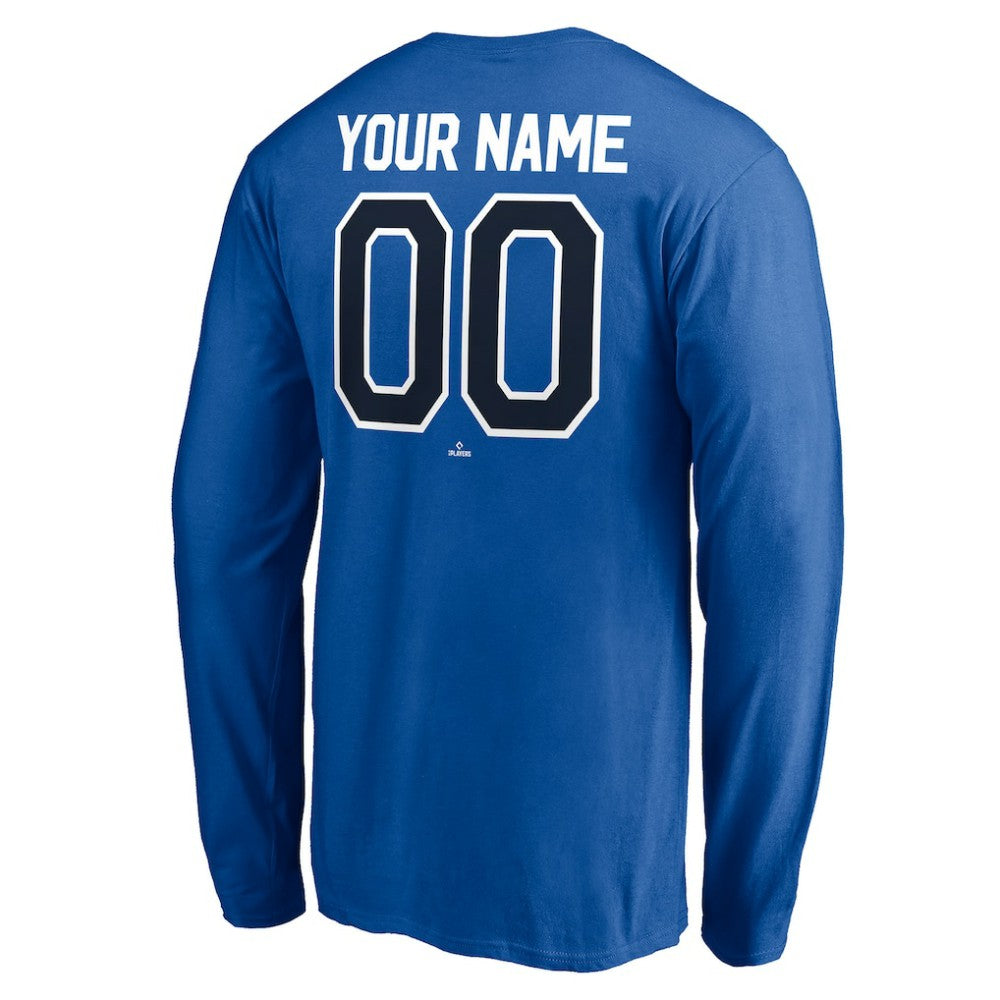 Toronto Blue Jays Personalized Winning Streak Name & Number Long Sleeve T-Shirt - Royal T-shirts