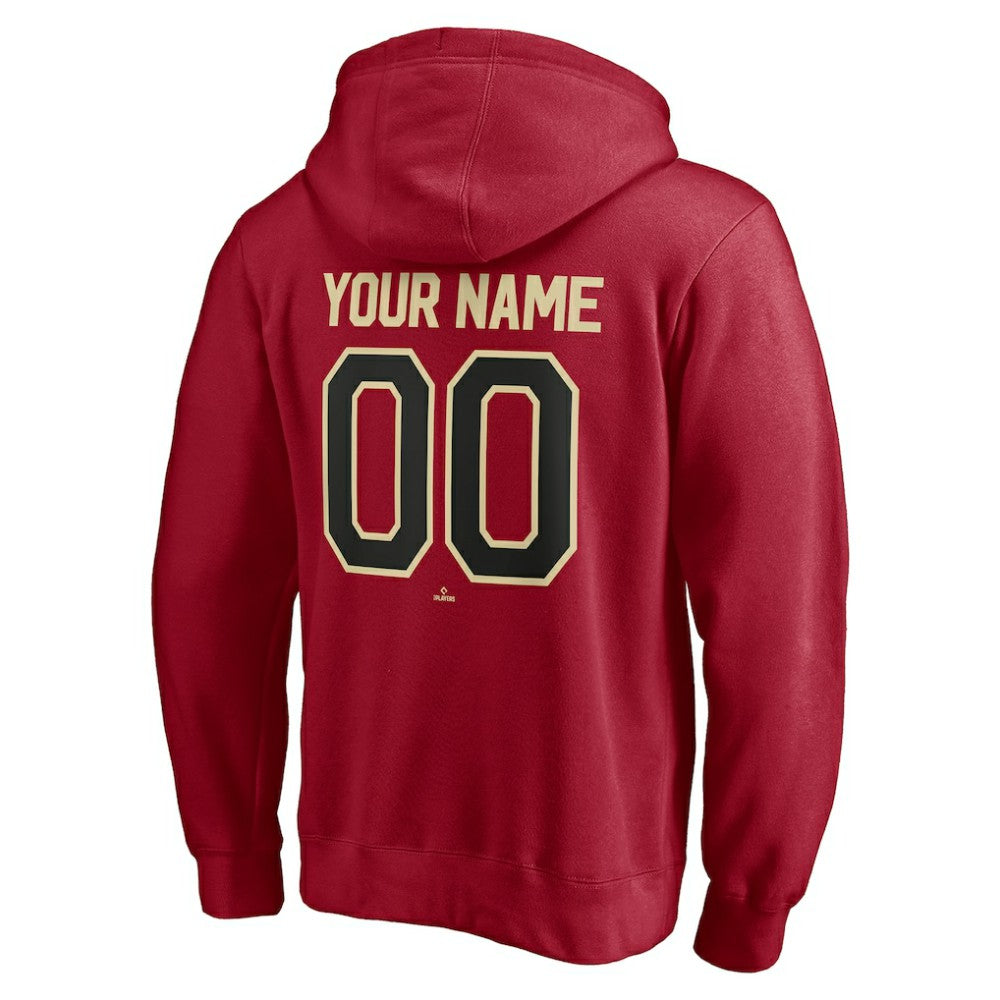 Arizona Diamondbacks Personalized Winning Streak Name & Number Pullover Hoodie - Red Hoodies