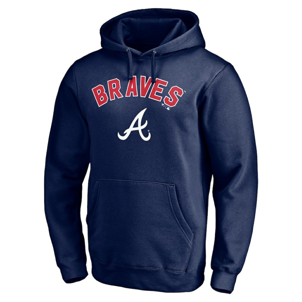Atlanta Braves Personalized Winning Streak Name & Number Pullover Hoodie - Navy Hoodies