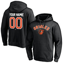 Baltimore Orioles Personalized Winning Streak Name & Number Pullover Hoodie - Black Hoodies