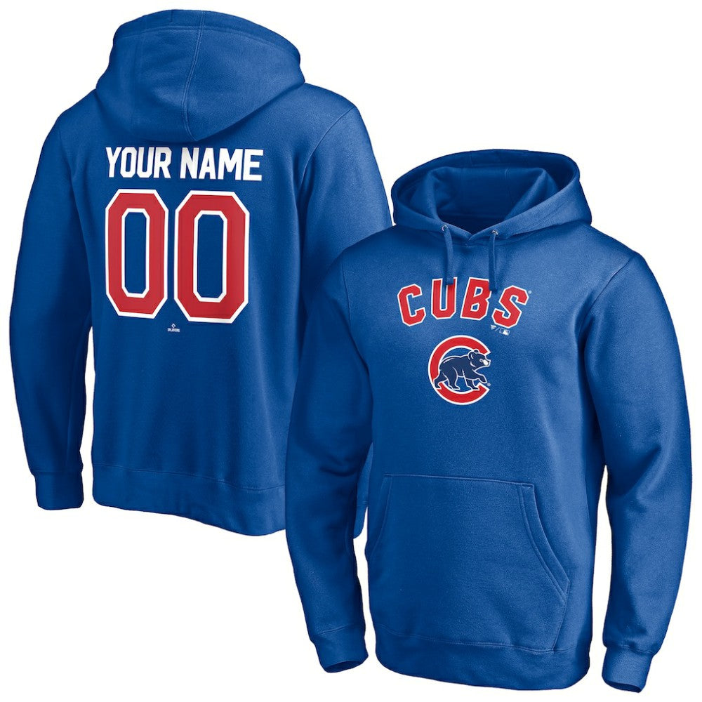 Chicago Cubs Personalized Winning Streak Name & Number Pullover Hoodie - Royal Hoodies