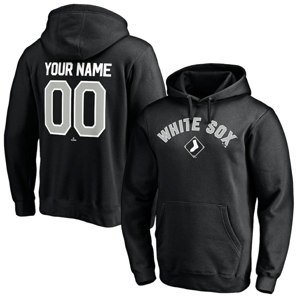 Chicago White Sox Personalized Winning Streak Name & Number Pullover Hoodie - Black Hoodies
