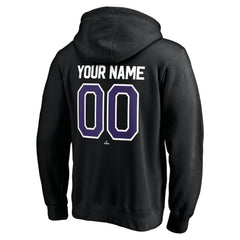 Colorado Rockies Personalized Winning Streak Name & Number Pullover Hoodie - Black Hoodies