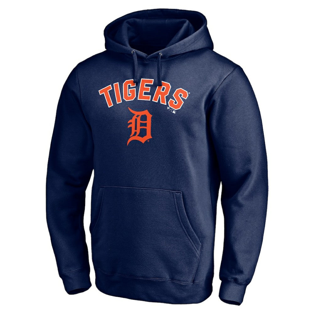 Detroit Tigers Personalized Winning Streak Name & Number Pullover Hoodie - Navy Hoodies