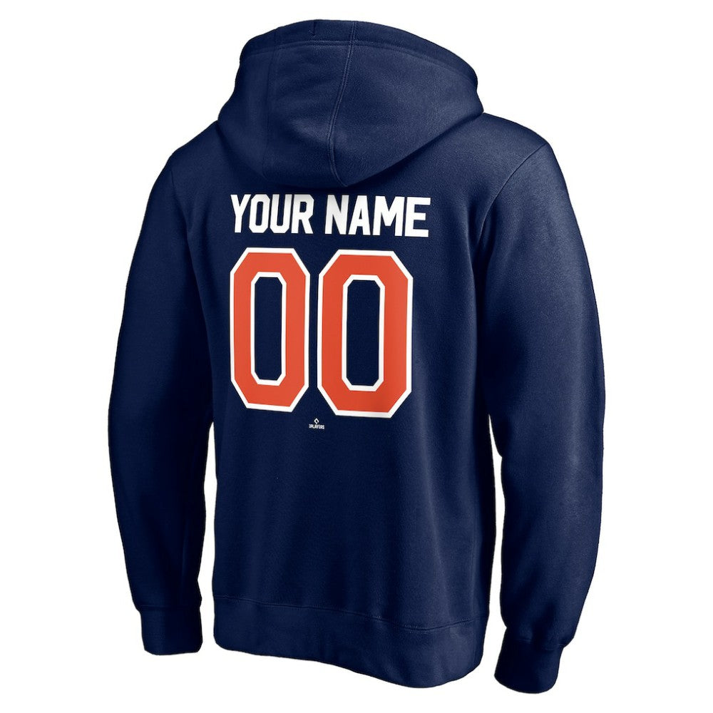 Detroit Tigers Personalized Winning Streak Name & Number Pullover Hoodie - Navy Hoodies