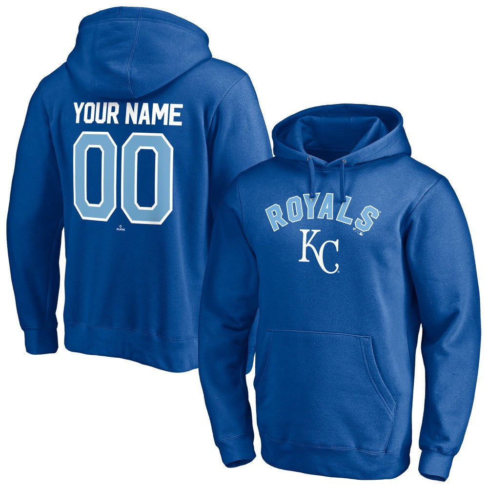 Kansas City Royals Personalized Winning Streak Name & Number Pullover Hoodie - Royal Hoodies