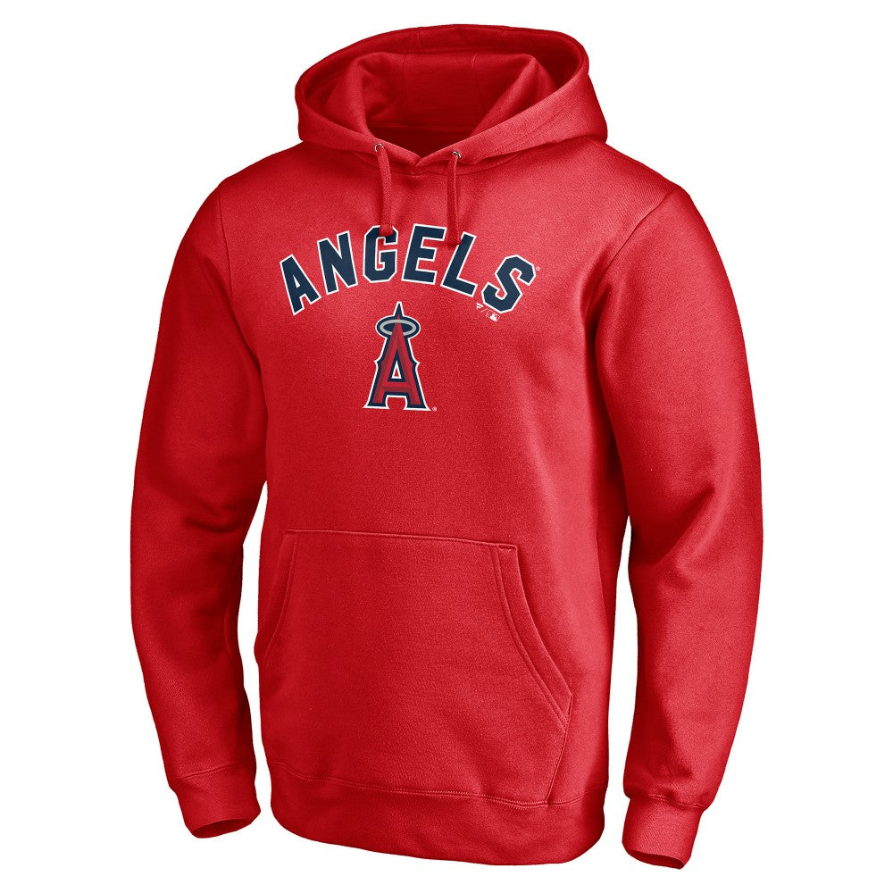 Los Angeles Angels Personalized Winning Streak Name & Number Pullover Hoodie - Red Hoodies