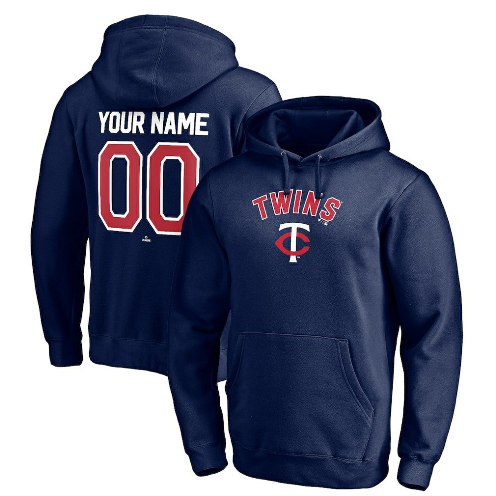 Minnesota Twins Personalized Winning Streak Name & Number Pullover Hoodie - Navy Hoodies