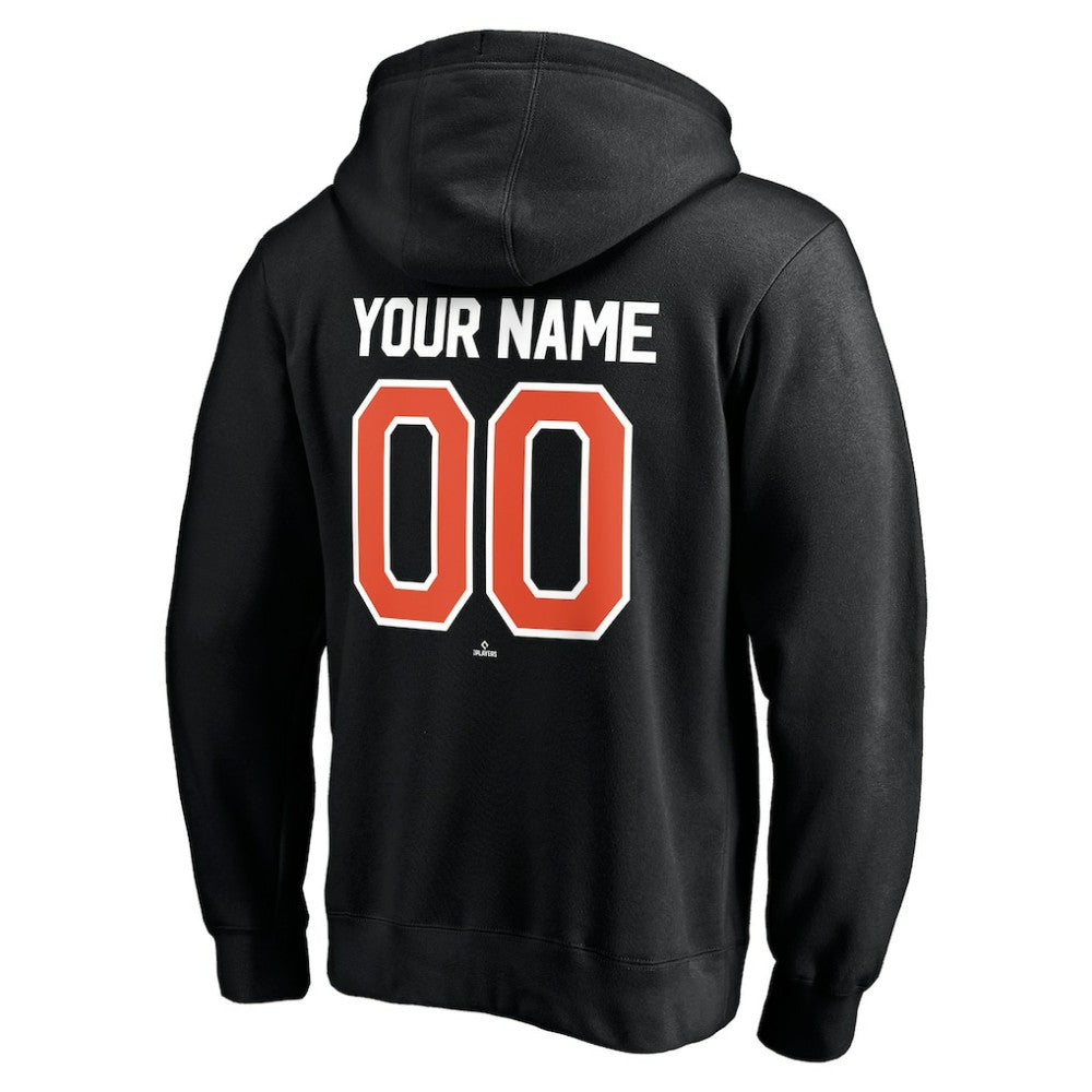 San Francisco Giants Personalized Winning Streak Name & Number Pullover Hoodie - Black Hoodies