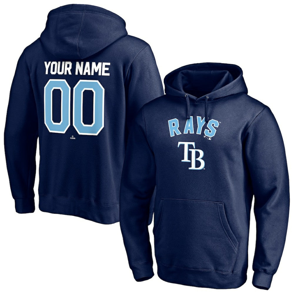 Tampa Bay Rays Personalized Winning Streak Name & Number Pullover Hoodie - Navy Hoodies