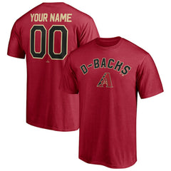 Arizona Diamondbacks Personalized Team Winning Streak Name & Number T-Shirt - Red T-shirts