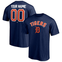 Detroit Tigers Personalized Team Winning Streak Name & Number T-Shirt - Navy T-shirts