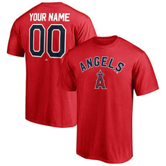 Los Angeles Angels Personalized Team Winning Streak Name & Number T-Shirt - Red T-shirts