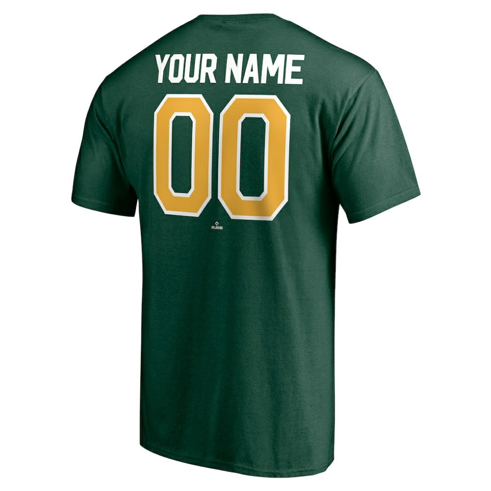 Athletics Personalized Team Winning Streak Name & Number T-Shirt - Green T-shirts