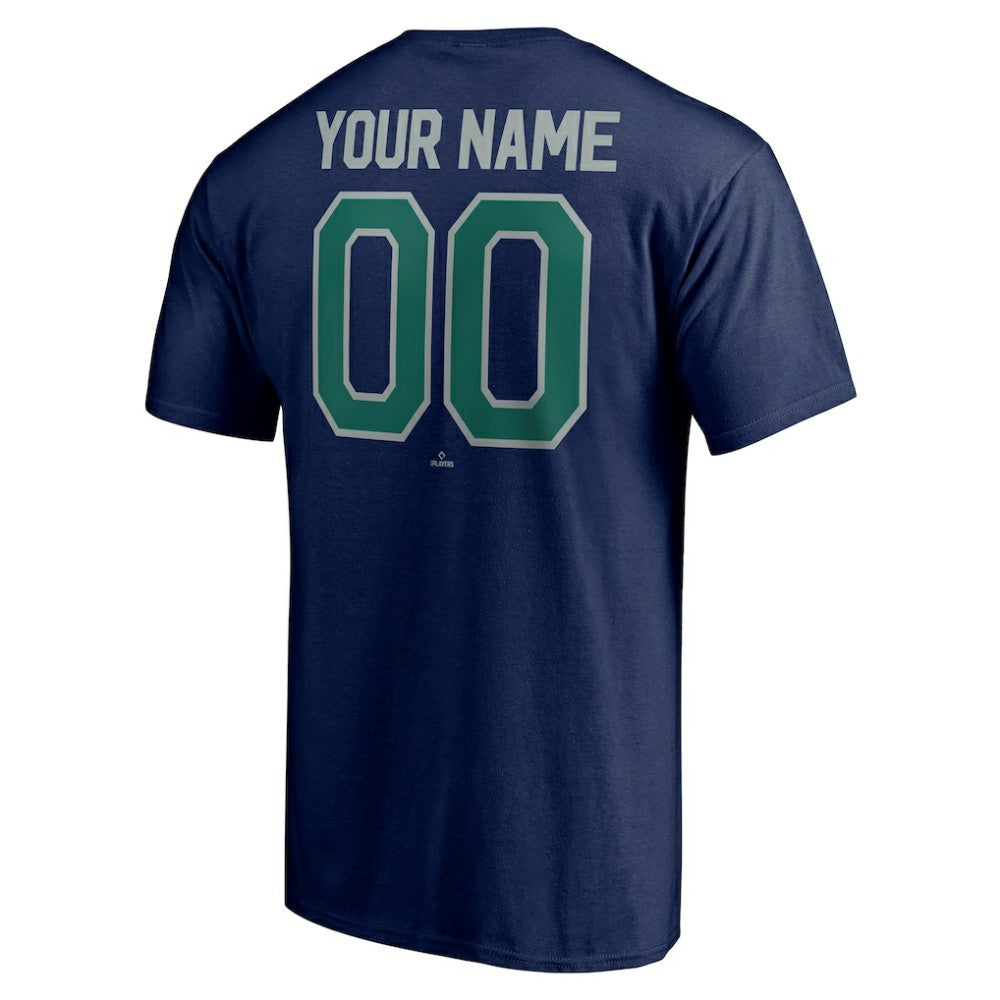 Seattle Mariners Personalized Team Winning Streak Name & Number T-Shirt - Navy T-shirts