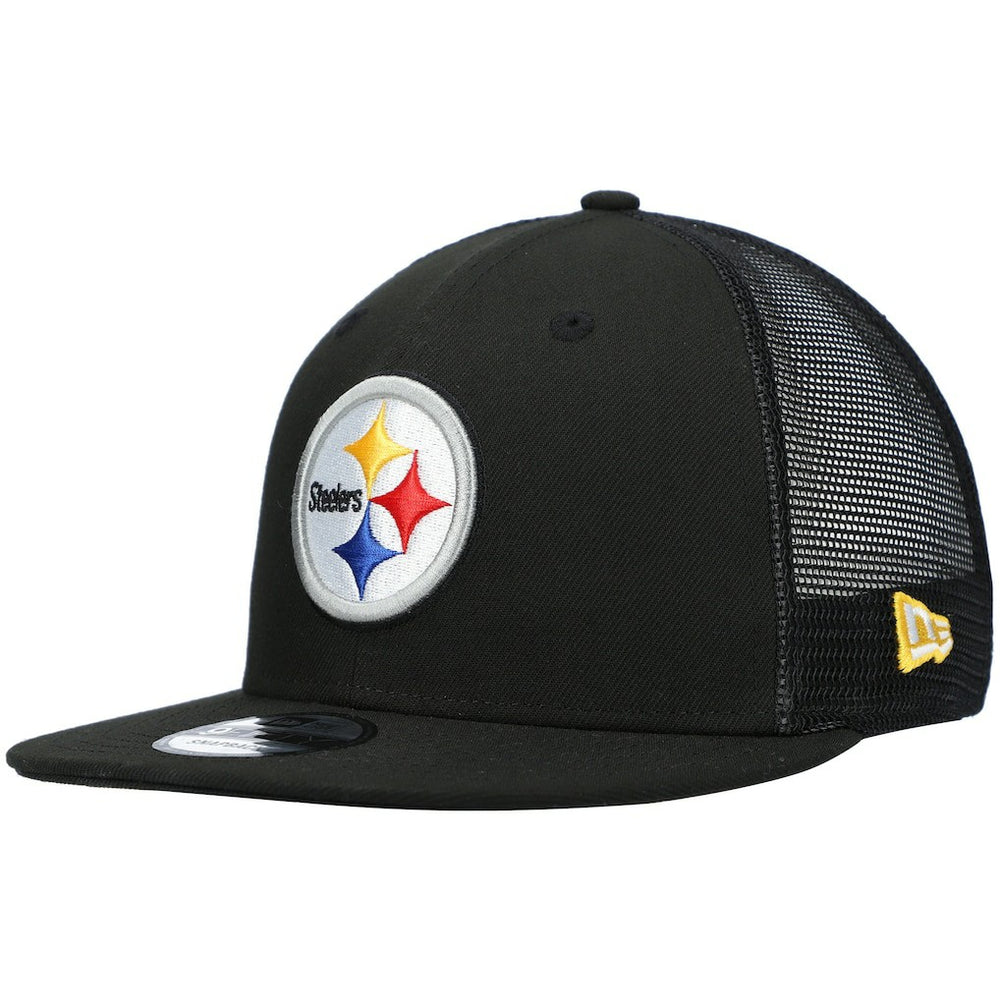 Pittsburgh Steelers New Era Shade Trucker 9FIFTY Snapback Hat Black