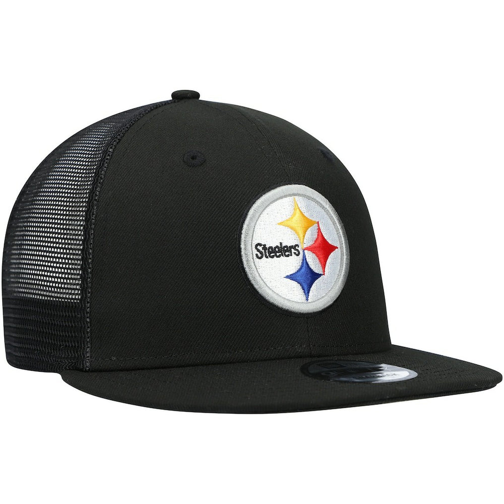 Pittsburgh Steelers New Era Shade Trucker 9FIFTY Snapback Hat Black