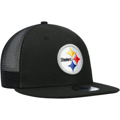 Pittsburgh Steelers New Era Shade Trucker 9FIFTY Snapback Hat Black