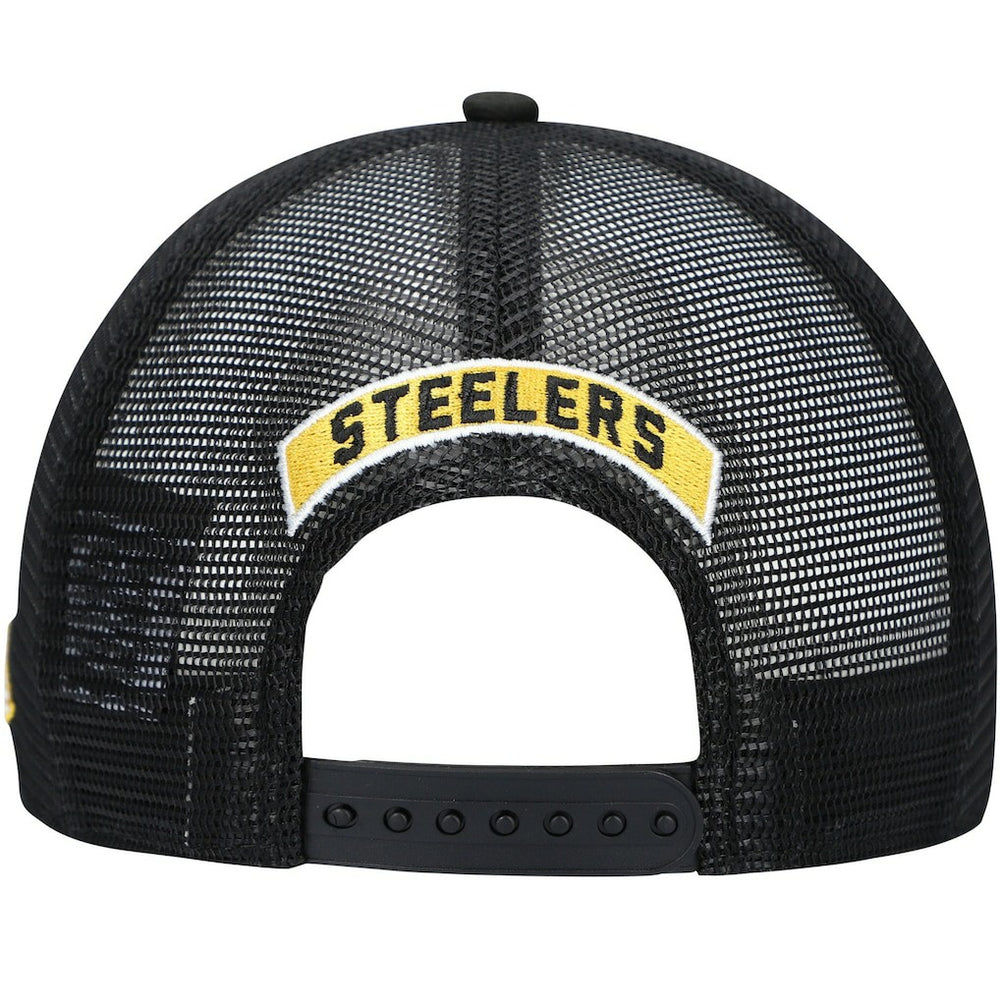 Pittsburgh Steelers New Era Shade Trucker 9FIFTY Snapback Hat Black