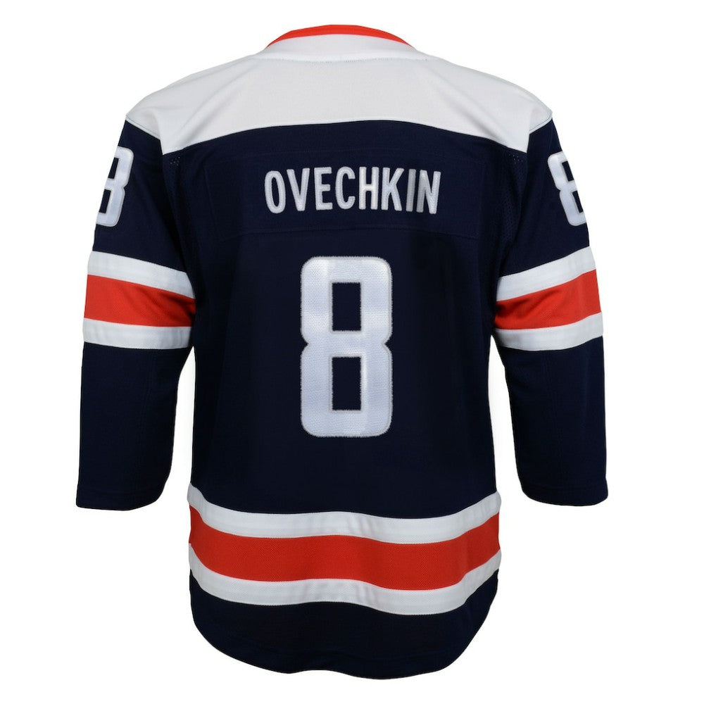 NHL Alexander Ovechkin Washington Capitals Youth 2020/21 Alternate Premier Player Jersey - Navy