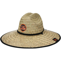 Cincinnati Bengals New Era NFL Training Camp Straw Lifeguard Hat Natural