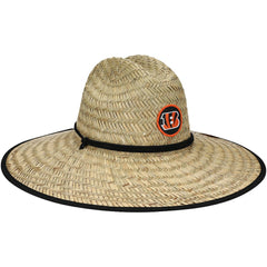 Cincinnati Bengals New Era NFL Training Camp Straw Lifeguard Hat Natural