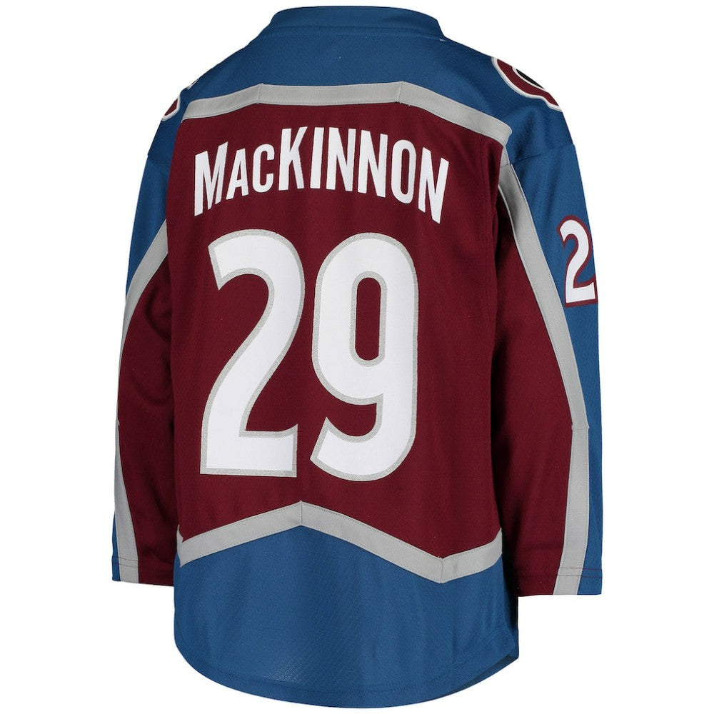 NHL Nathan MacKinnon Colorado Avalanche Youth Home Replica Player Jersey - Burgundy