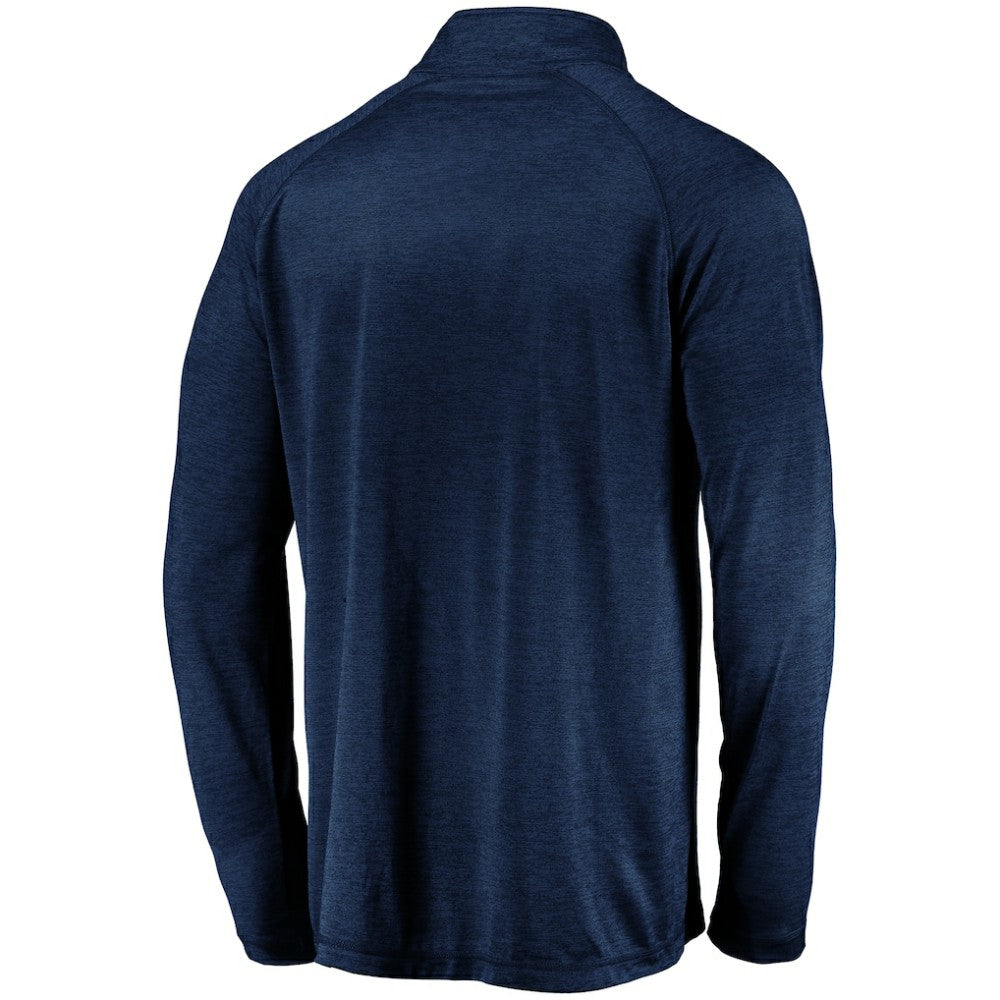 NHL Seattle Kraken Fanatics Primary Logo Quarter-Zip Pullover Fleece Jacket - Navy
