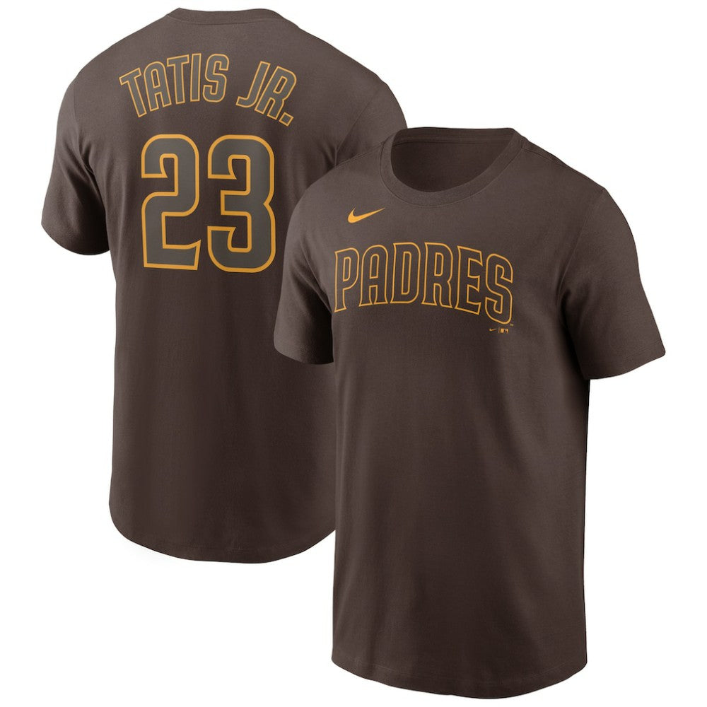 Fernando Tatis Jr. San Diego Padres Nike Name & Number T-Shirt - Brown T-shirts
