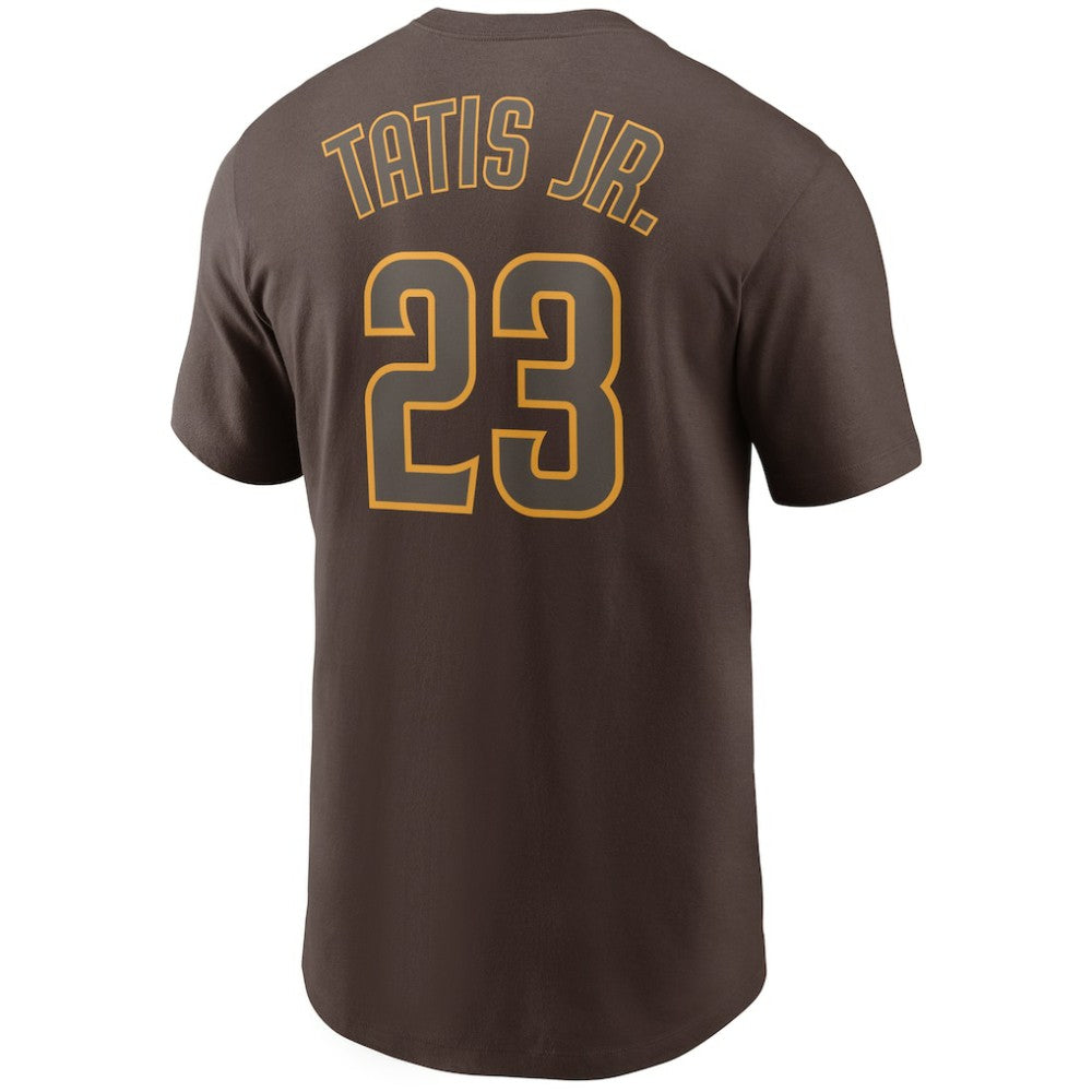 Fernando Tatis Jr. San Diego Padres Nike Name & Number T-Shirt - Brown T-shirts