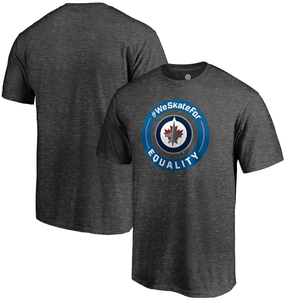 NHL Winnipeg Jets #WeSkateFor T-Shirt - Heather Gray