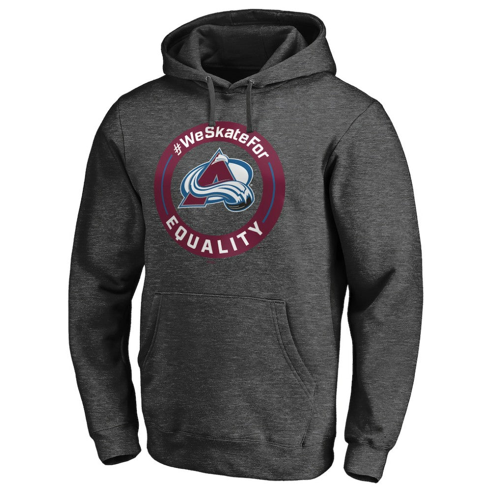 NHL Colorado Avalanche #WeSkateFor Pullover Hoodie - Heather Gray