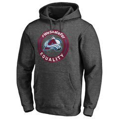 NHL Colorado Avalanche #WeSkateFor Pullover Hoodie - Heather Gray