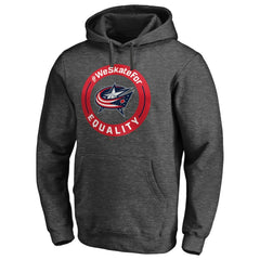 NHL Columbus Blue Jackets #WeSkateFor Pullover Hoodie - Heather Gray