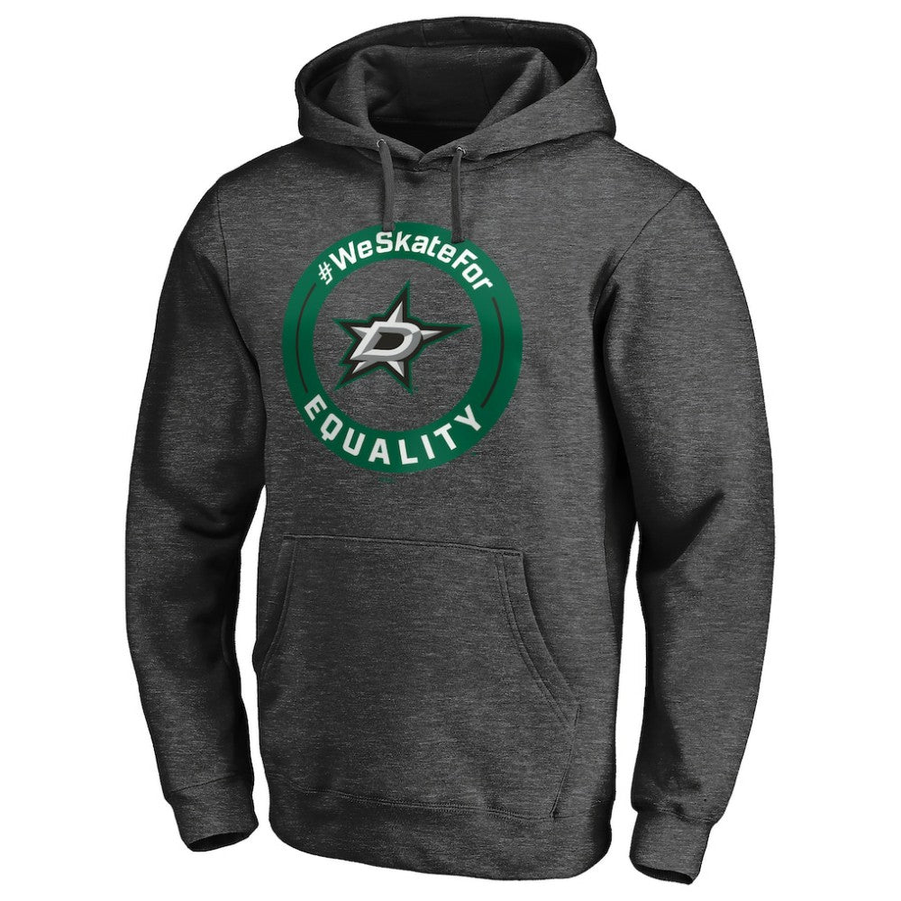 NHL Dallas Stars #WeSkateFor Pullover Hoodie - Heather Gray