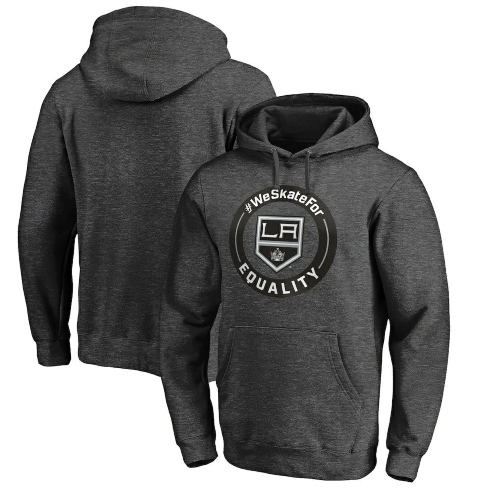 NHL Los Angeles Kings #WeSkateFor Pullover Hoodie - Heather Gray