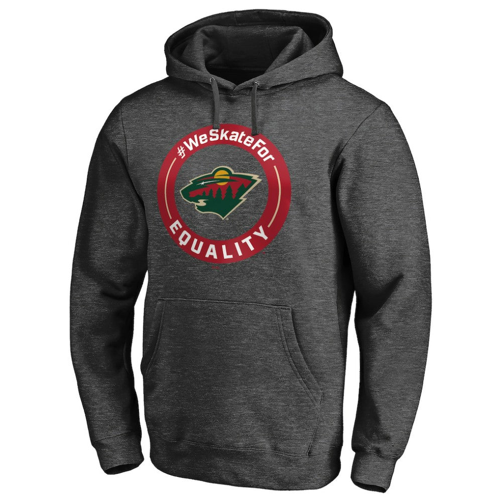 NHL Minnesota Wild #WeSkateFor Pullover Hoodie - Heather Gray