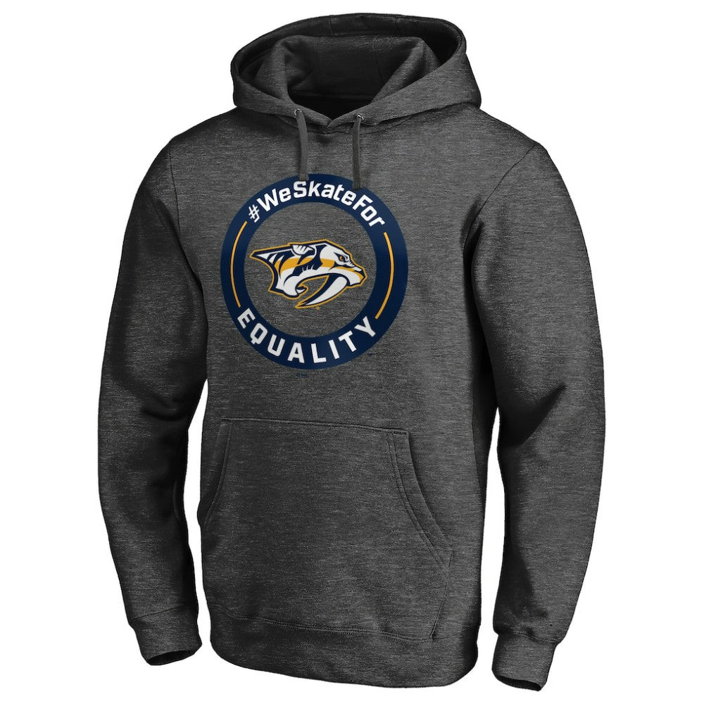 NHL Nashville Predators #WeSkateFor Pullover Hoodie - Heather Gray