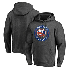 NHL New York Islanders #WeSkateFor Pullover Hoodie - Heather Gray