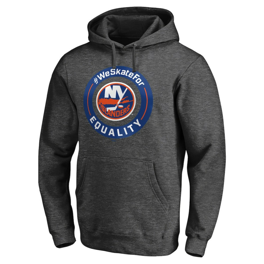 NHL New York Islanders #WeSkateFor Pullover Hoodie - Heather Gray