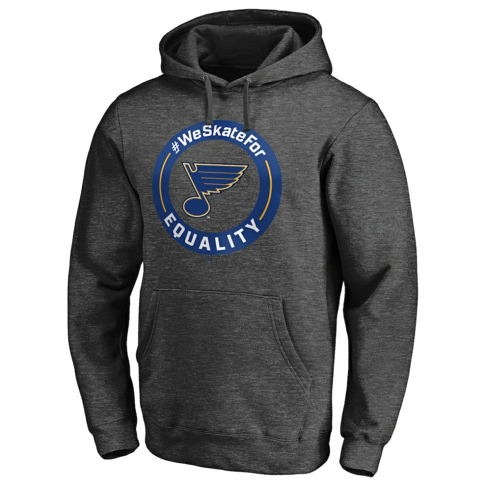 NHL St. Louis Blues #WeSkateFor Pullover Hoodie - Heather Gray