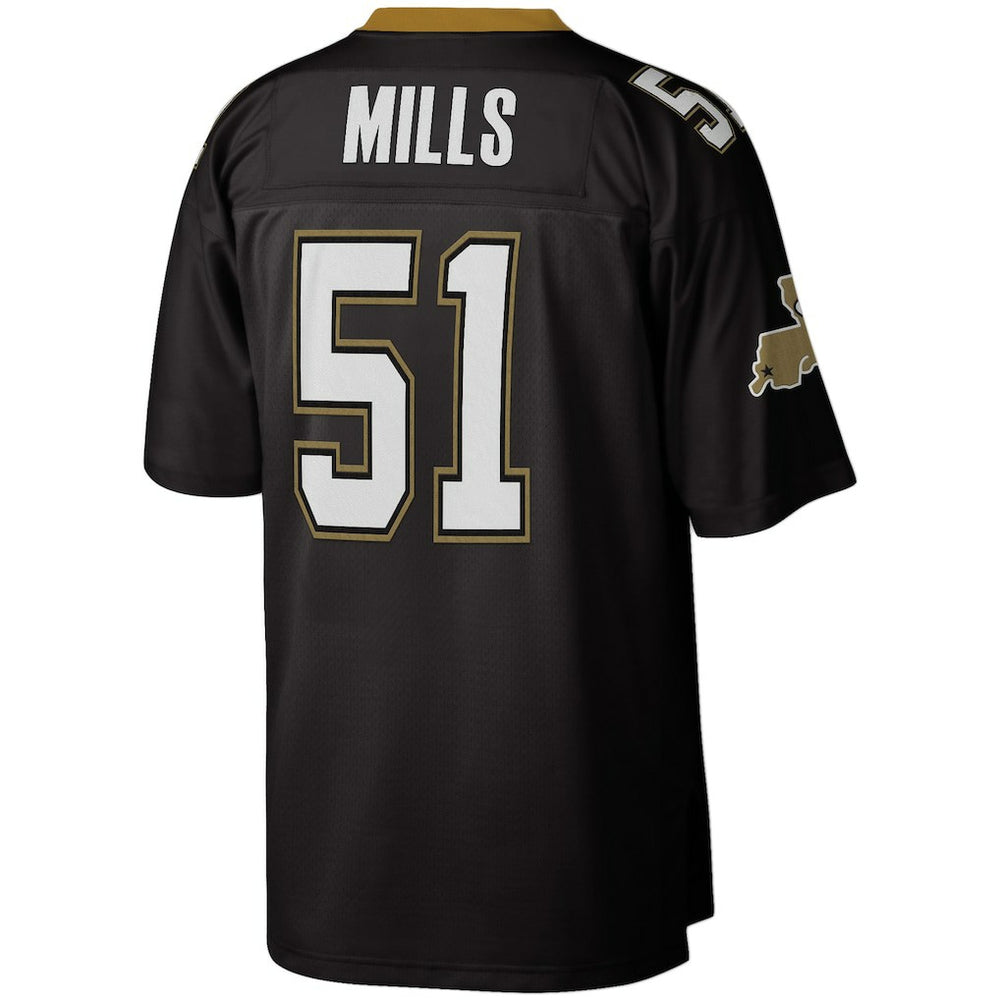 Sam Mills New Orleans Saints Legacy Replica Jersey Black