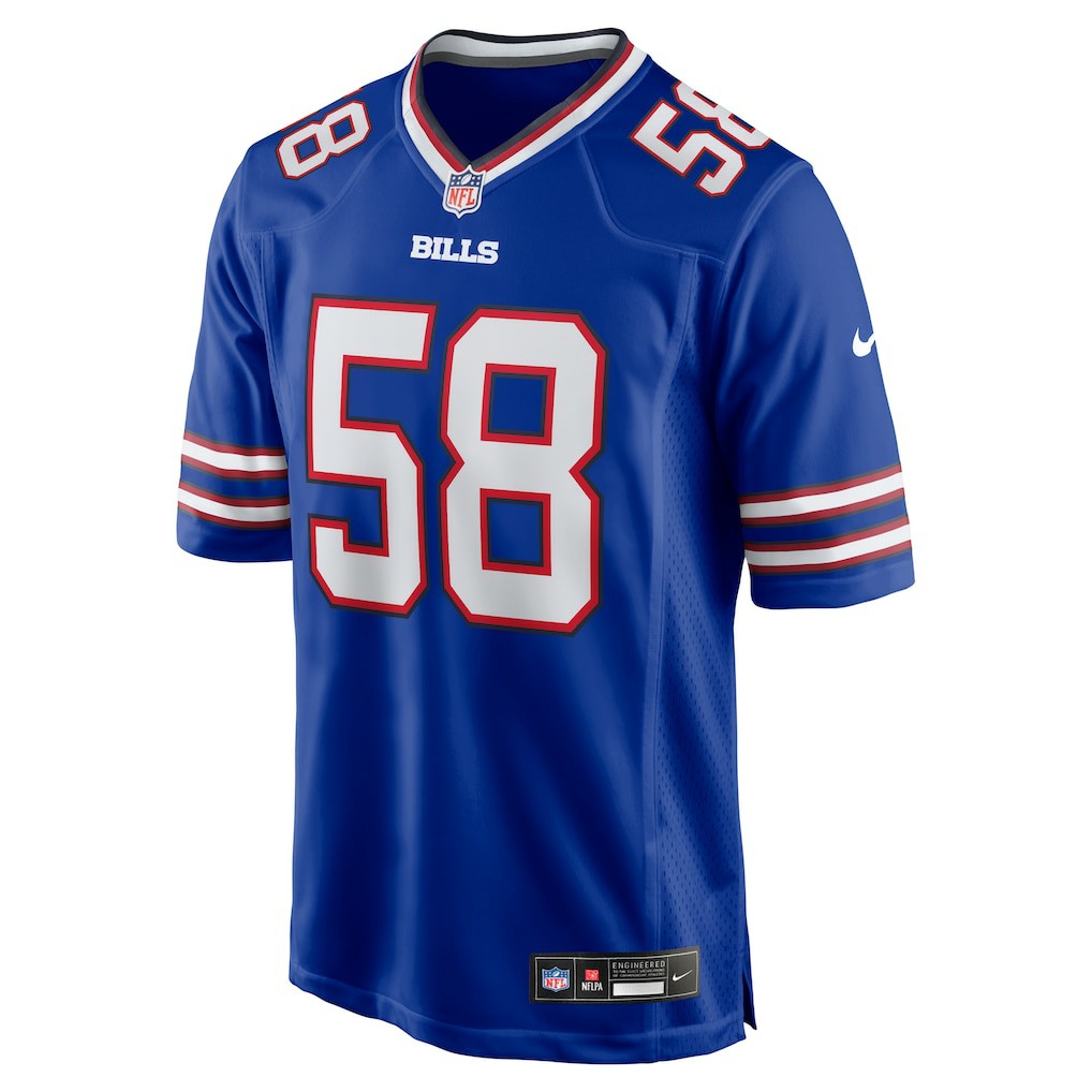 Matt Milano Buffalo Bills Game Player Jersey Royal