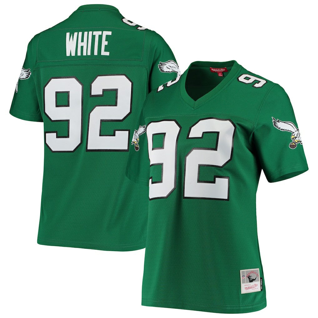 Reggie White Philadelphia Eagles Women's 1990 Legacy Replica Jersey Kelly Green