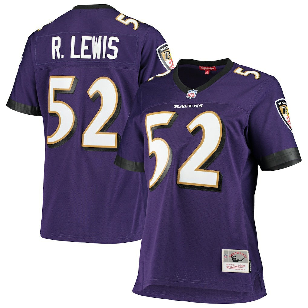 Ray Lewis Baltimore Ravens Women's Legacy Replica Team Jersey Purple