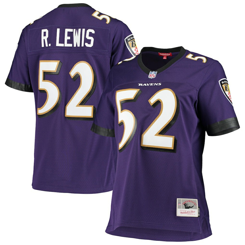 Ray Lewis Baltimore Ravens Women's Legacy Replica Team Jersey Purple