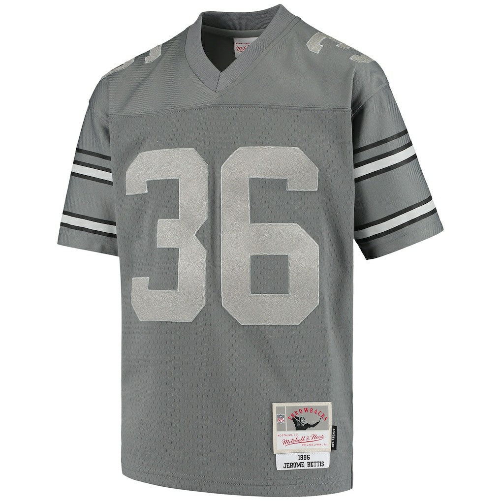 Jerome Bettis Pittsburgh Steelers Youth 1996 Retired Player Metal Replica Jersey Charcoal