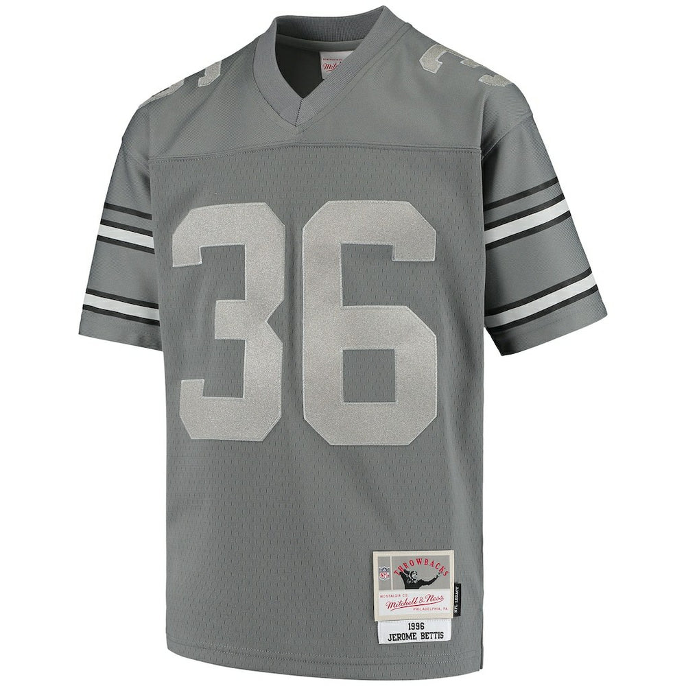 Jerome Bettis Pittsburgh Steelers Youth 1996 Retired Player Metal Replica Jersey Charcoal
