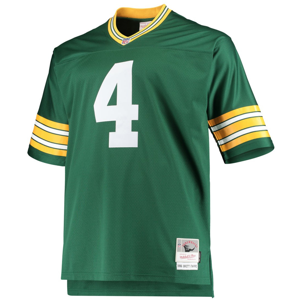 Brett Favre Green Bay Packers Big & Tall 1996 Retired Player Replica Jersey Green