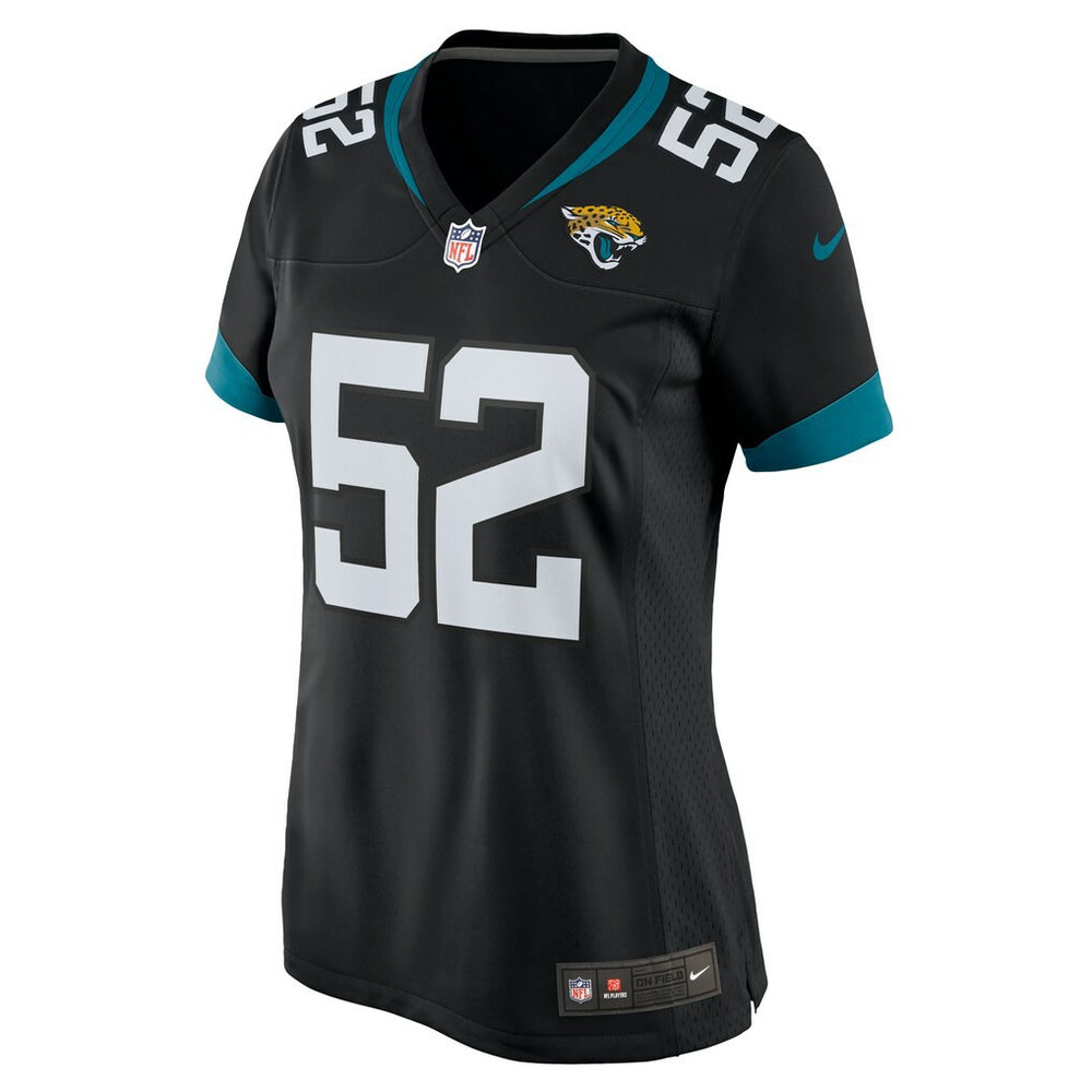 DaVon Hamilton Jacksonville Jaguars Women's Game Jersey Black